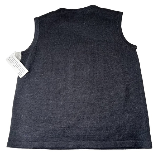 NWT TERAZZO Black Sleeveless Knit Sequins Santa Sweater Vest Women's Size S - Picture 8 of 14